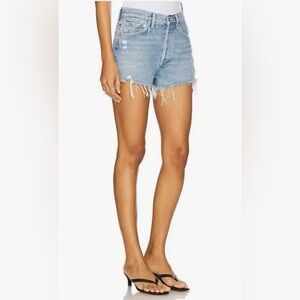 Agolde Parker Vintage Cut Off Distressed Hgh Rise Shorts